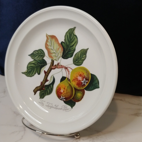 Portmeirion Pomona Goddess of Fruit Salad Plate - Teinton Squash Pear - Picture 2 of 8
